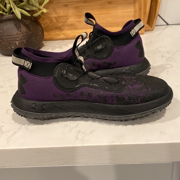 Under Armour UA Fat Tire 2 Running Purple black ortholite comfortable - Picture 8 of 11